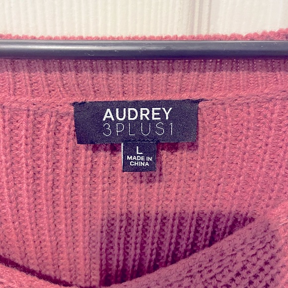 Fuchsia Bell Sleeve Sweater - Picture 2 of 2